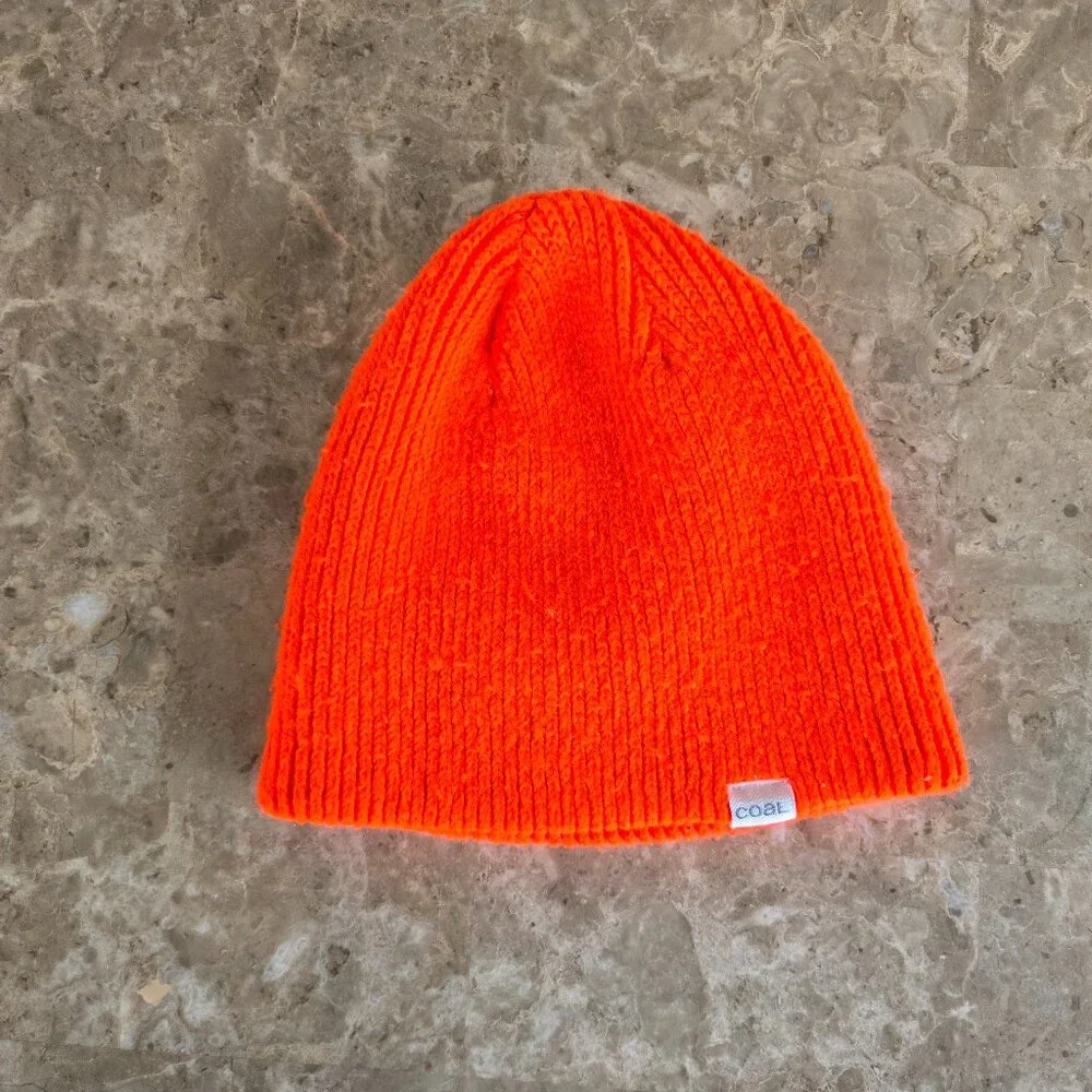 Coal Youth Beanie Hat Orange Size OS Unisex